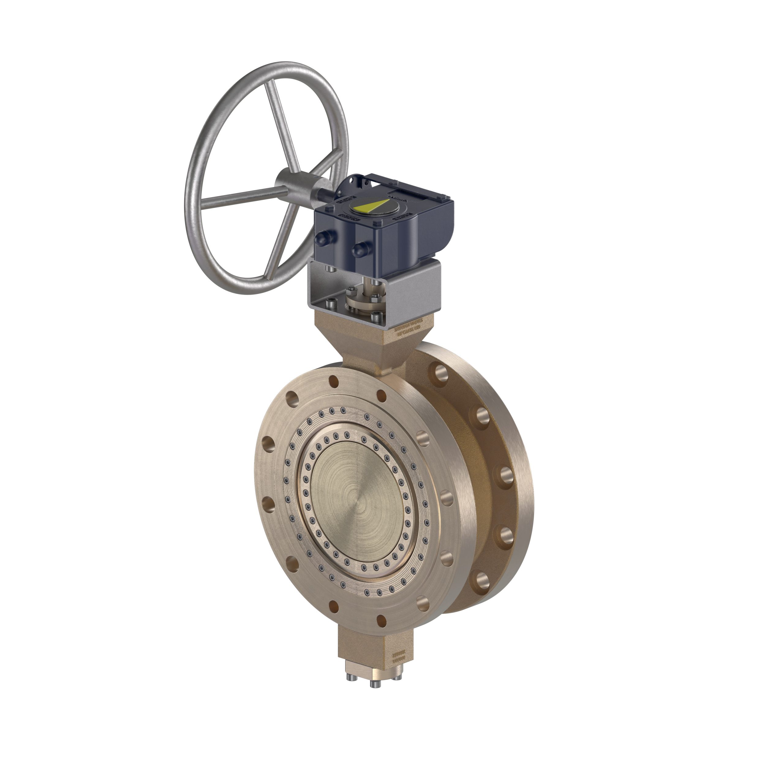 Shipham Valves BU06 Triple-Offset Butterfly Valve with double flanged body